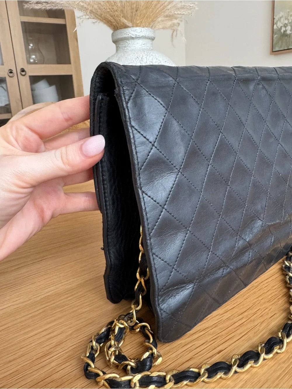 ✅AUTHENTIC✅CHANEL LAMBSKIN QUILTED BAG